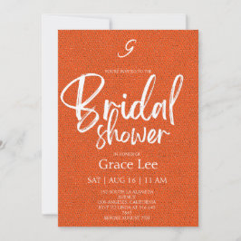 Convites Rustic Denim Bridal Shower Invitation