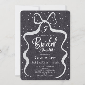 Convites Rustic Denim Bridal Shower Invitation