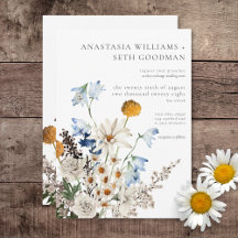 Rustic Dusty Blue Selvagens & Daisies