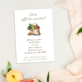 Convites Rustic Ela está fora do mercado Chá de panela