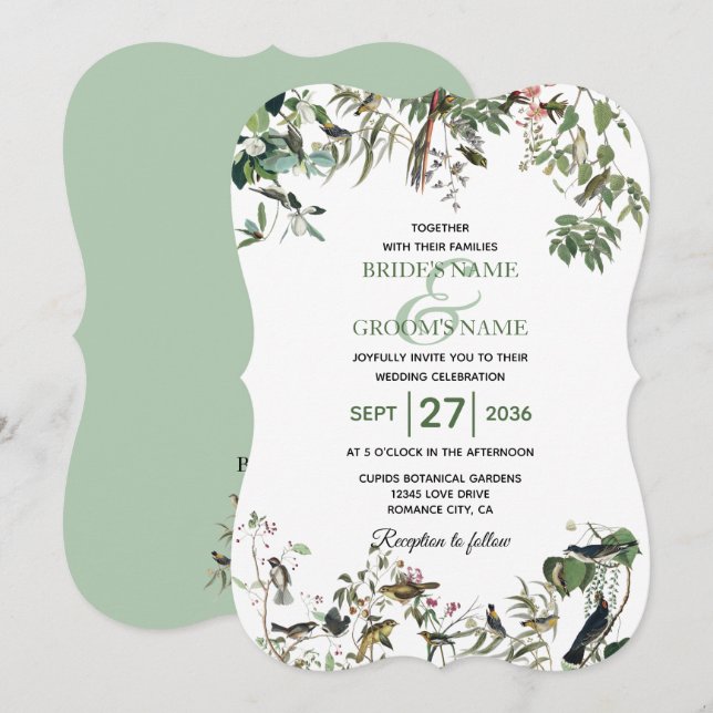 Convites Rustic Eucalyptus Deixa Vintage Greenery Casamento (Frente/Verso)