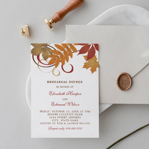 Convites Rustic Falling Sai Do Janto De Ensaio De Casamento