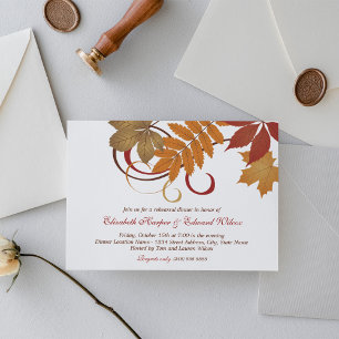 Convites Rustic Falling Sai Do Janto De Ensaio De Casamento