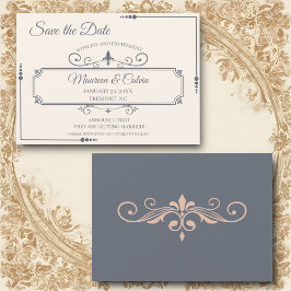 Convites Rustic Filigree, Salve a Data