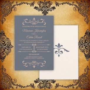 Convites Rustic Filigree Wedding