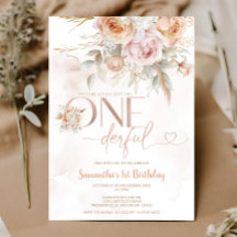 Rustic Floral não é um primeiro aniversario maravi