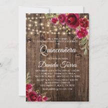Rustic Floral Quinceañera 15