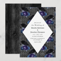 Rustic Floral Raven Gothic Wedding