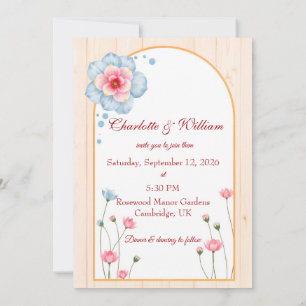 Convites Rustic Floral Wedding