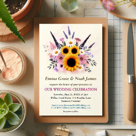 Convites Rustic Floral Wedding