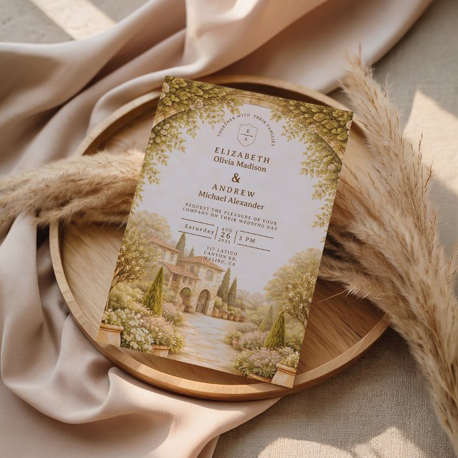 Convites Rustic Garden Estate Wedding (Criador carregado)