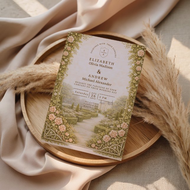 Convites Rustic Garden Vineyard Wedding (Criador carregado)