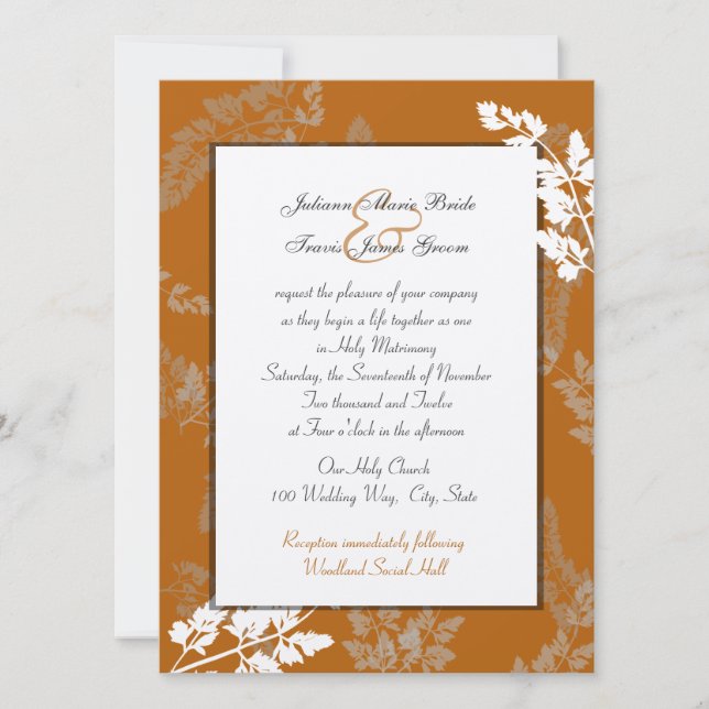 Convites Rustic Lace Wedding (Frente)