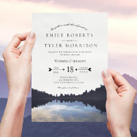 ©Rustic Lake Refletion Lakeside Wedding