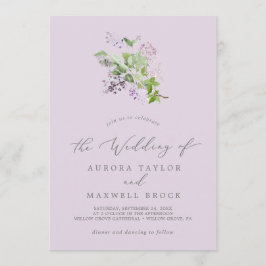 Convites Rustic Lilac | Lavanda Casamento Simples