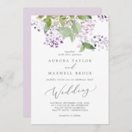 Convites Rustic Lilac Wedding