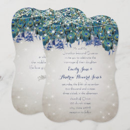 Convites Rustic Luxe Mason Jar Marinho Turquoise Peacock