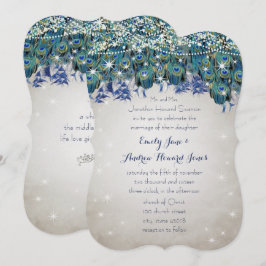 Convites Rustic Luxe Mason Jar Marinho Turquoise Peacock