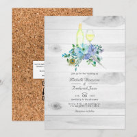 Rustic Mint Boho Código QR RSVP Casamento de Prova