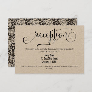 Convites Rustic Modern Nós Fazemos Script De Recepção de ca