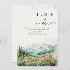 Convites Rustic Mountain Wildflower | Boho