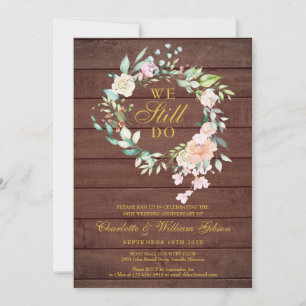 Convites Rustic Nós Ainda Fazemos Renovação De Vow No Anive