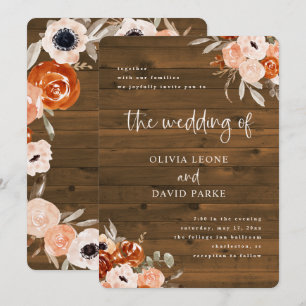 Convites Rustic Orange Boho Casamento De Procura De Madei