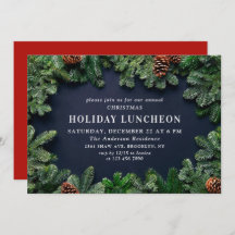 Rustic Pine Cones Branch HOLIDAY LUNCHEON