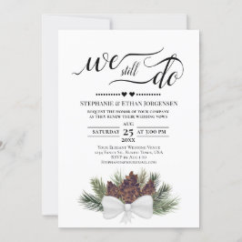 Convites Rustic Pinecones Ainda Fazemos Renovação De Vow Ca