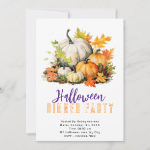 Convites Rustic Pumpkins e Sai do Partido Janto do Hallowee