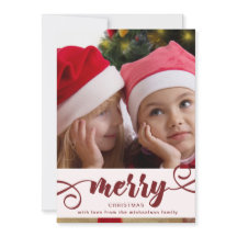 Rustic Red Holly com Feriado de Natal Fotográfico