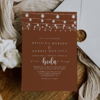Rustic String Lights Terracotta Casamento espanhol