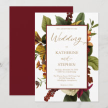 Rustic Teal | Laranja | Red Floral Buquê Wedding