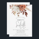 Convites Rustic Terracotta Florals Sessenta Festa de aniver<br><div class="desc">Rustic Terracotta Florals Sessenta Festa de aniversário...  para convidar seus convidados para comemorar seu 60º aniversário. Um roteiro elegante para a ocasião e personalizar facilmente o resto do texto de acordo com suas necessidades.</div>