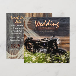 Convites Rustic Vintage para Casamento de Motomoto