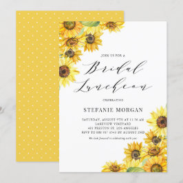 Convites Rustic Watercolor Girassol Girassóis Bridal