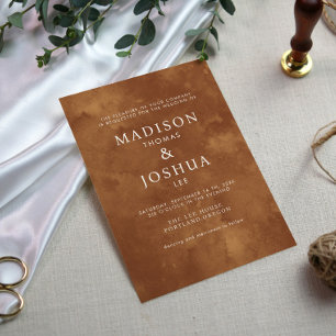 Convites Rustic Watercolor Wild Greenery Fern Wedding