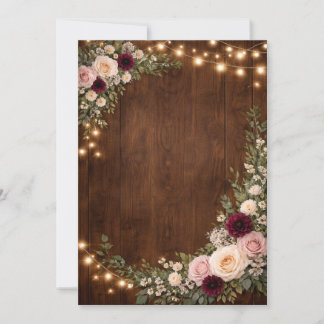 Convites rustic wedding invitations 