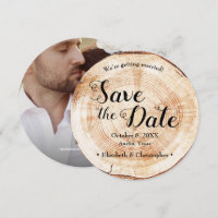 Rustic Wedding Wood Foto website QR code