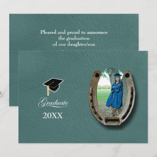 Convites Rustic Western Hi-School Graduation Announcement 