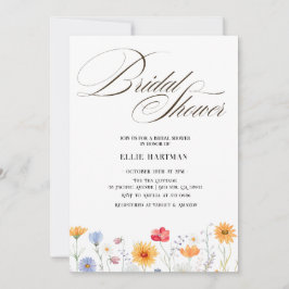 Convites Rustic Wildflower Bridal Bash