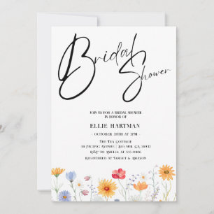 Convites Rustic Wildflower Bridal Bash