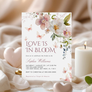 Convites Rustic Wildflower Love Está Em Bloom