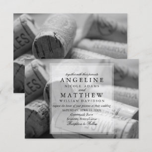 Convites Rustic Wine Themed Vineyard Weditation