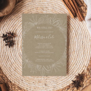 Convites Rustic Winter   Kraft Ainda Fazemos Renovação De V