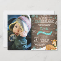 Rustic Winter Onederland Deer primeiro aniversario