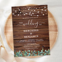 Rustic Wood String Luzes Eucalyptus Weding