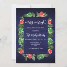 Convites Rustic Woodland Whimsical Mushrooms Christmas