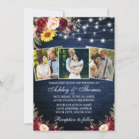 Rústica Mistura Floral 3 Foto Luzes Madeira Casame