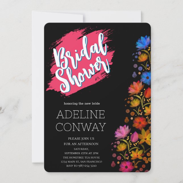 Convites Rústicos Blooms e Sonhos Bridais (Frente)